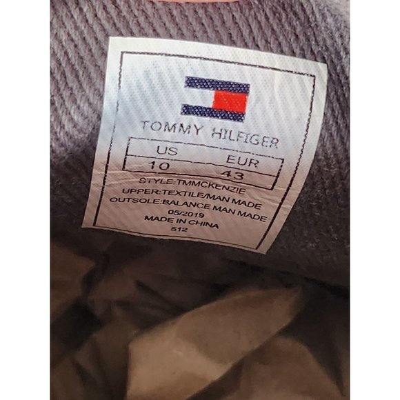 Tommy Hilfiger Men's Size 10 McKenzie Sneakers Grey Fabric Lace Up‎ - Picture 9 of 9